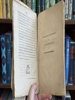 Naval Pamphlets: A Statement of the Case Between Cap. Rob. Keen and Mr. Rob. Seppings / Substance of the Speech of William Harrison ... on East Indian-built Shipping / A Reply to the Letter of Seppings on the Round Bows and Circular Sterns / A Letter.. to Charles Ekins on the Different Modes of Constructing Ships with Round Bows, and Circular Sterns