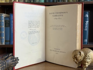 David Thompson's Narrative; 1784-1812