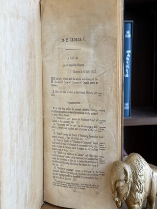Canada Shipping Act, 1934 and An Act to Amend the Canada Shipping Act