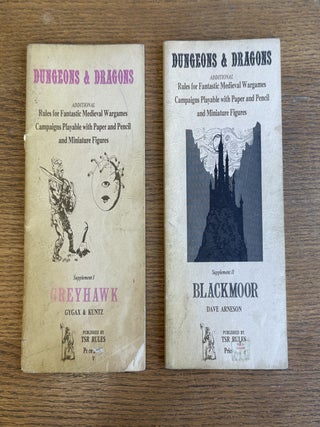 Item #0106241 Dungeons & Dragons : Supplements I, II, III, and IV; Greyhawk; Blackmoor; Eldritch...