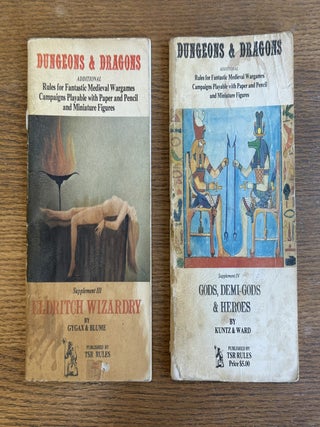 Dungeons & Dragons : Supplements I, II, III, and IV; Greyhawk; Blackmoor; Eldritch Wizardry; Gods, Demi-Gods & Heroes