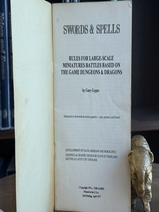 Swords & Spells; Rules for Large-Scale Miniatures Battles Based on the Game Dungeons & Dragons
