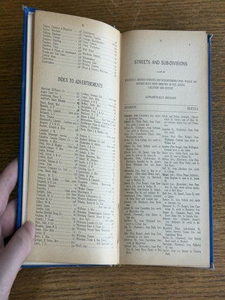 Henderson's Winnipeg Blue Book and Householder's Directory; Private Address Directory, Ladies' Visiting and Shopping Guide and Club Lists