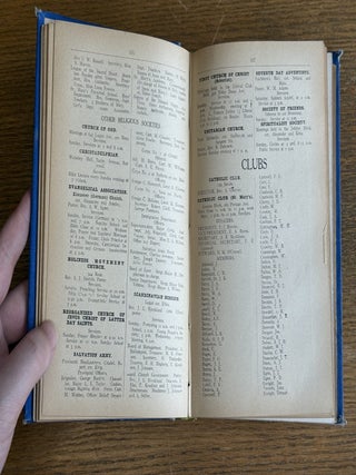 Henderson's Winnipeg Blue Book and Householder's Directory; Private Address Directory, Ladies' Visiting and Shopping Guide and Club Lists