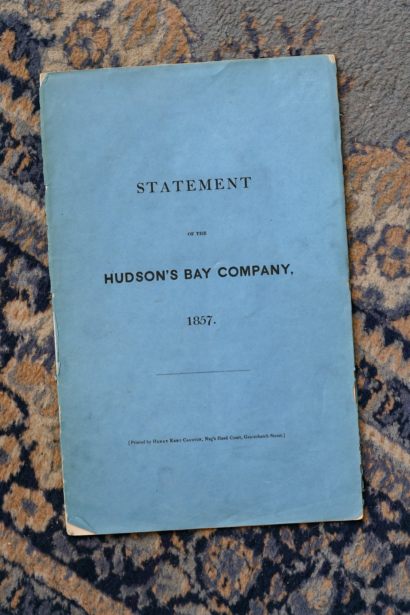 [Hudson's Bay Company] - Statement of the Hudson's Bay Company, 1857