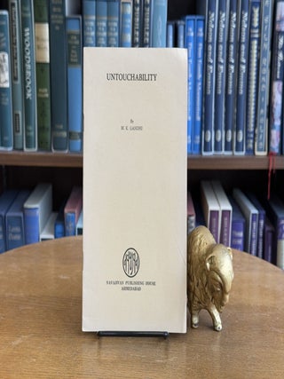 Item #096719 Untouchability. M. K. Gandhi, Bharatan Kumarappa, ed