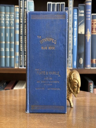 Item #097108 Henderson's Winnipeg Blue Book and Householder's Directory; Private Address...