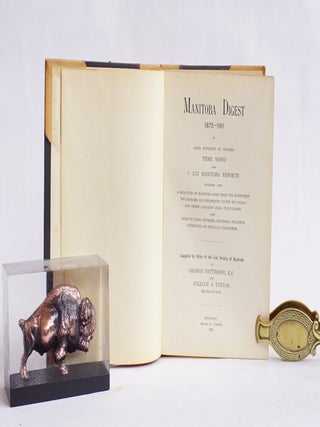 Item #9900040006 MANITOBA DIGEST 1875-1911 of cases reported in Volumes Temp. Wood and I-XXI...